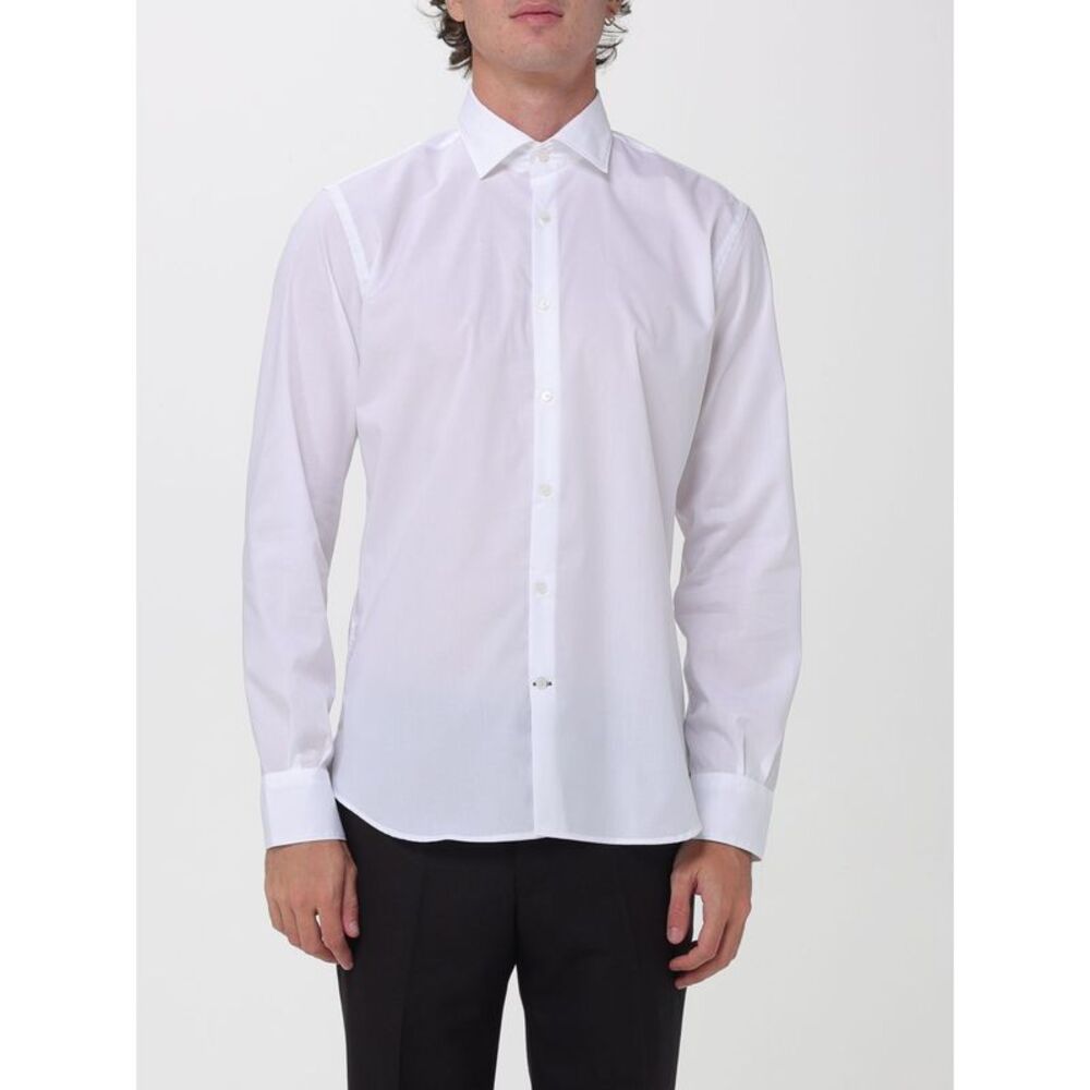 Brooksfield Men Brooksfield Slim Fit French Collar Shirt In Cotton Poplin